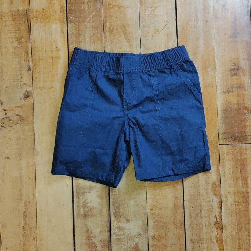 Carters Shorts 3T Navy Blue Cotton Elastic Waist Pull On Shorts Easter Spring